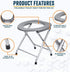 Commode Alpcour Portable Toilet Seat Compact Lightweight Indoor & Outdoor w/Built-In Bag Hooks & Travel Bag Heavy-Duty