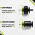 JRC Components Aluminum Handlebar Bike Bar End Plugs - Pack of 2 Handlebar Plugs, Mountain Bike Bar End Caps for Road