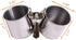 QBLEEV Bird Water Feeder Dishes for Cage Coop, Stainless Steel Birdcage Bowls with Clamp