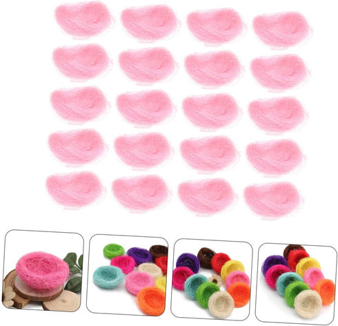 20pcs Mipcase Artificial Bird Nests for Decoration Realistic Simulation Nesting for Easter Home Decor and Photo Props