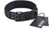 OneTigris Military Adjustable Dog Collar, Metal D Ring & Buckle, 2 Sizes, Black, M