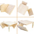 Set FlidRunest Wooden Large Hermit Crab W-Shaped Cave for Tank, Natural Hermit Crab Climbing Ladder Platform Toy, Safe