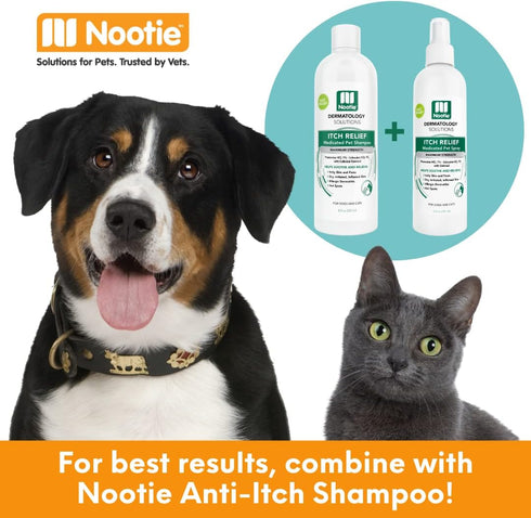 Nootie Medicated Anti-itch Spray, 8 fl oz, Itch Relief & Skin Care for Dogs & Cats, Veterinarian Formulated