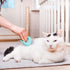 Leo's Paw The Original Soft Deshedding Brush, Massaging Shell Comb for Grooming Long and Short Hair Cat Dog Bunny (Mint)