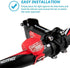 Set of 6 Bike Lights, Front and Back LED Clip-On Silicon Bicycle Lights with Waterproof Housing
