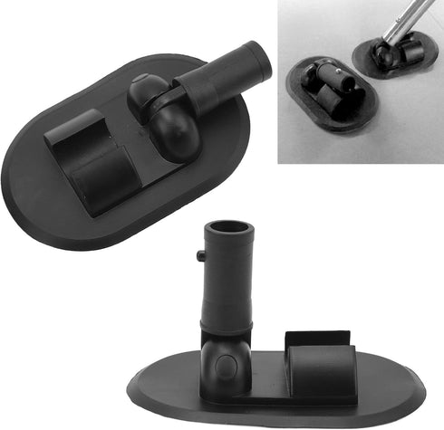 VGEBY 2PCS Inflatable Boat Tent Base, 180 Degree Rotatable Kayak Sun Shade Deck Mount Base for Rowing Boat
