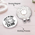 Hafhue Hold in One Club Golf Ball Marker with Magnetic Hat Clip, Funny Golf Accessories Gift for Men Women