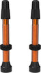 WTB Aluminum Tubeless Presta Bicycle Valve (2 Pieces, 46mm, Orange)