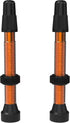 WTB Aluminum Tubeless Presta Bicycle Valve (2 Pieces, 46mm, Orange)