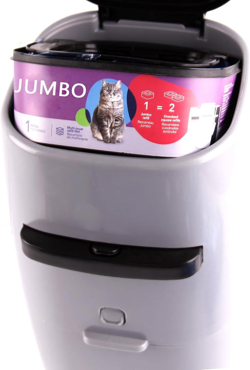 Jumbo 3-Pack Cat Litter Refill Bags, Compatible with Litter Cat Genie Standard Pail, Plus and XL+ Pail