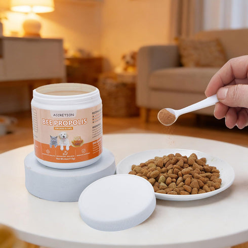 Accretion 4oz, Immunity Immune Bee Propolis for Dogs and Cats, Dental Defense & Respiratory Health, Supports Seasonal