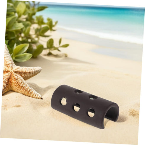 2pcs IMIKEYA Aquarium Shrimp Hideout and Betta Fish Cave Ceramic Breeding Shelter with Small Semi-Circular Holes Fish