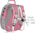Bubble Cat Carrier Backpack - Transparent Pet Carrier for Small Puppy and Bunny (Backpack, Pink)