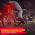 ONVIAN Smart Bike Tail Light with Turn Signals - Rechargeable Rear Bike Light, Waterproof Auto ON/Off Bicycle Brake