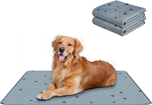 RIOUSSI Washable Pee Pads for Dogs, Reusable, Absorbent, Leakproof, Non Slip Pet