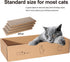4 Packs in 1 Cat Scratch Pad with Box, Reversible Durable Cardboard Scratcher for Cats to Rest and Play