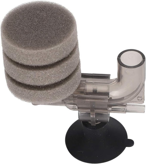 Pssopp Aquarium Sponge Filter, Fish Tank Sponge Filter with Suction Cup for Increasing Oxygen