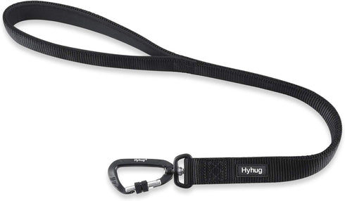 Hyhug Pets 24 Inches Nylon Durable Short Leash, Comfortable Handle, Lightweight Aluminium Clip for Large Medium Dogs