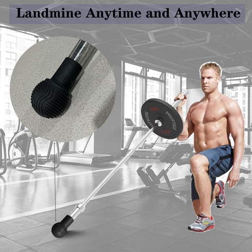 Landmine Attachment for Barbell, Turn Any Surface into a Barbell Landmine Exercise-Press, Row, Spin, Rotation