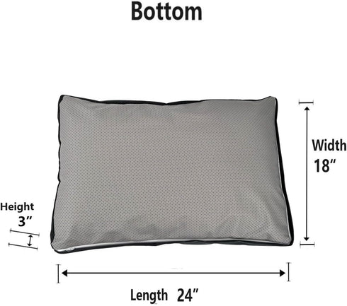 DIY Dog Crate Bed Cover Waterproof, Washable Dog Bed Cover 24 x 18 Inch