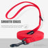 Small Dog Leash with Electroplated Black Hardware, Lightweight, Traffic Handle, 6FT Waterproof Red Dog Leash