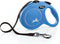 FLEXI New Classic Retractable Dog Leash - 16 ft Tape for Large Dogs (Blue)