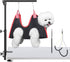 Dog Grooming Arm with Clamp, Adjustable Table Arm with Two No Sit Haunch Holder, Foldable Pet Supplies