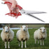 Professional Stainless Steel Sheep Shear: Heavy Duty Safety Sheep Wool Scissor for Grooming Dogs, Cats, and Sheep