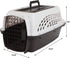 Petmate Two-Door Small Dog & Cat Carrier, Top or Front Loading, 19 inches, Made with Recycled Materials, White