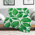 PALNKART Leaf Pattern Warm Cozy Decorative Blanket for Sofa Bed Travel Camping Chair,
