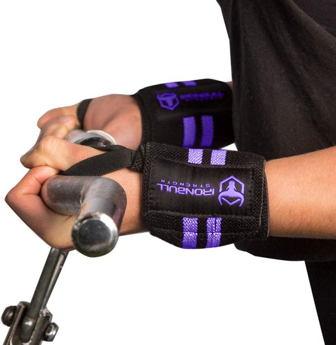 Women Wrist Wraps with Thumb Loops, 12" Professional Grade, Wrist Support Brace for Cross Training, Weight Lifting