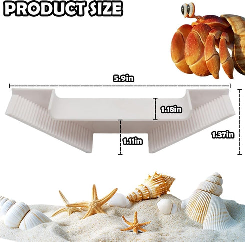 DQITJ 1 Pcs Hermit Crab Hermit Crab Hideaway Underground Habitat and Climbing Toy (White)