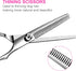 5 in 1 Dog Grooming Scissors Kit, Professional Grooming Scissors with Safety Round Tips, Titanium Coated for Dogs and
