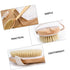 2PCS Pet Bathing Brush, Wooden Handle Bath Brush for Dogs and Cats, Practical Pig Bristle Bathing Tool