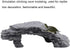 EBTOOLS Reptile Floating Island Aquarium Turtle Pier, Turtle Drying Habitat Cave Decoration