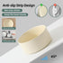 Set of 2 Ceramic Cat Bowls, 5.1 Inch Food and Water Dishes for Cats, 2pcs Beige Cat Feeder