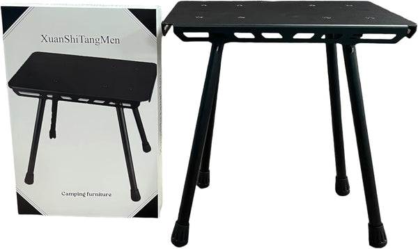 Outdoor Portable Camping Chair and Table Dual-Use, Liftable Stool for Fishing, Camping,
