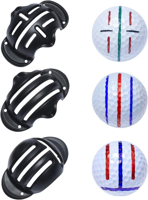 Precision 8 Pack Golf Ball Marker - Golf Ball Line Drawing Marker, Alignment Marking Tool, Golf Accessories