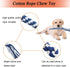 Flirt Pole for Dog - Interactive Chase and Tug of War Teaser Wand with 3 Fleece Rope Toy for Small Medium Large Dogs