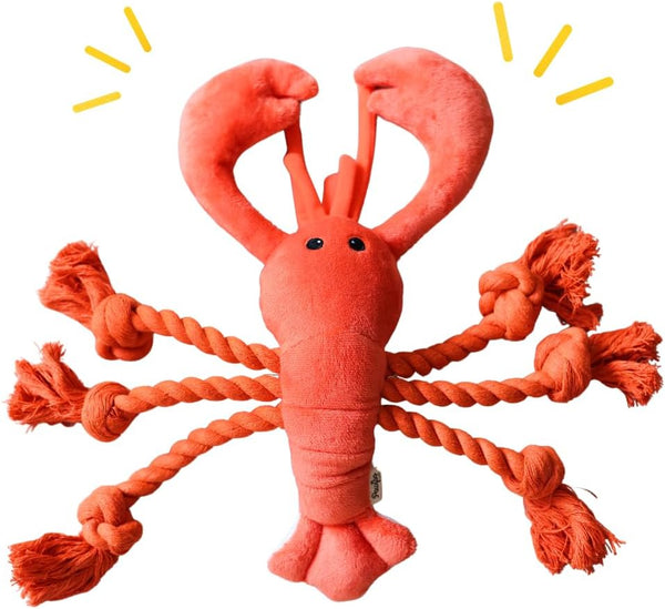 Lobster Dog Toy, Large Squeaky Toys, Tug of War Toy for Large Dogs, Interactive Plush Toy for Puppies and Dogs