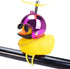 wonuu Rubber Duck Toy Car Ornaments, Yellow Duck Dashboard Decorations with Squeeze Duck Bicycle Horns and Propeller