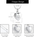 zeqingjw Pet Cremation Jewelry for Ashes, Paw Print Heart Urn Necklace Memorial Keepsake for Pet/Dog's/Cat's Ashes