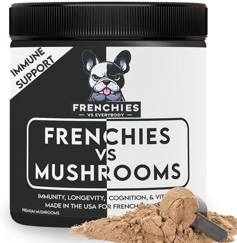 Optimized Mushroom Supplement for Dogs with Turkey Tail, Omega-3, Organic Turmeric – Super Food Topper for Immune