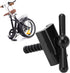 Folding Bike Faucet Handlebar C Buckle - Aluminum Alloy Foldable Clamp Parts for Brompton (Black)