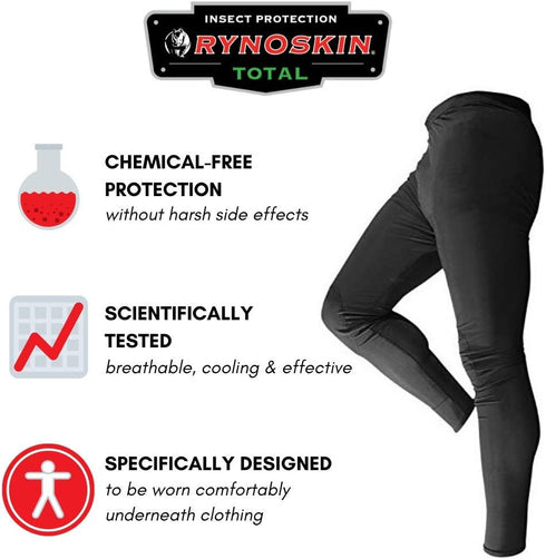 RYNOSKIN TOTAL Base Layer, Lightweight & Breathable, Unisex White, Bite & UV Protection for Outdoor Activities