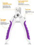 OneCut 6" Dog Nail Clippers, Professional Pet Nail Trimmers for Small, Medium, and Large Breeds (Purple)