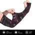 Ribbon Breast Cancer Awareness Cooling Arm Sleeves for UV Protection, Perfect for Cycling, Running, Basketball