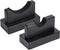 TOBWOLF 2PCS Baseball Bat Display Case - Sturdy Horizontal Rack and Holder for Baseball Bats, Black