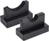 TOBWOLF 2PCS Baseball Bat Display Case - Sturdy Horizontal Rack and Holder for Baseball Bats, Black