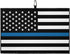 Golf Towel 24"x16" Blue White American Police Flag, Absorbent Microfiber, Honoring Law Enforcement Officers